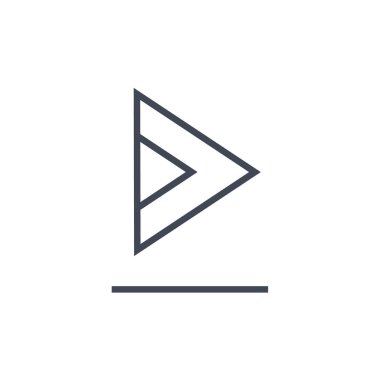 Kullanıcı arayüzü modern simgesinin vektör çizimi     