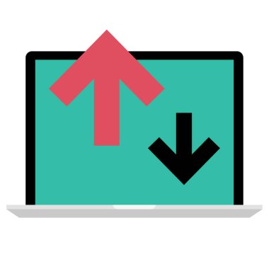 Ok simgesini indir. vektör illüstrasyonu