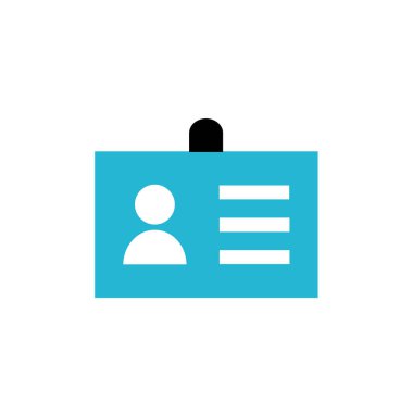 kimlik kartı vektör simgesi 