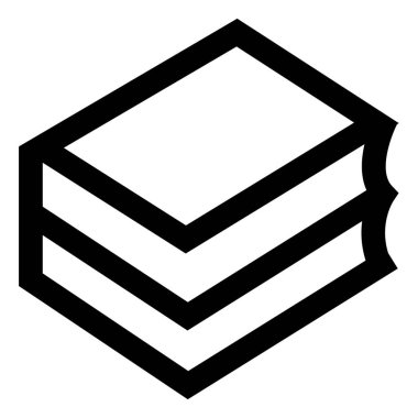 Kitaplar. Web simgesi basit illüstrasyon