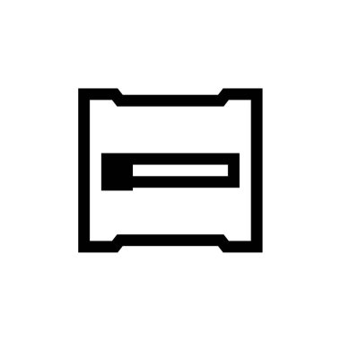 Kablolar modern simge, vektör illüstrasyonu