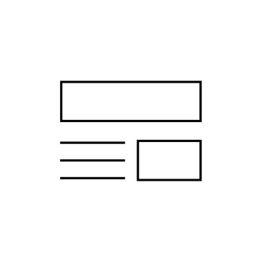 wirefram simgesi vektör illüstrasyonu