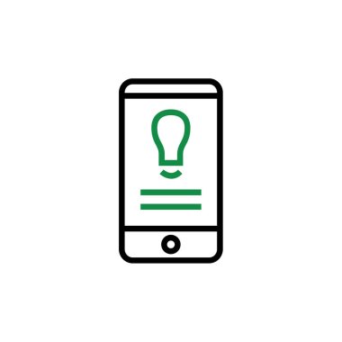 ampul simgesi vektör illüstrasyonu  