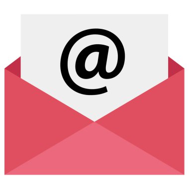 e- posta web simgesi, basit illüstrasyon