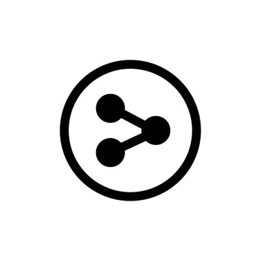 veri web simgesi, vektör illüstrasyonunu paylaş