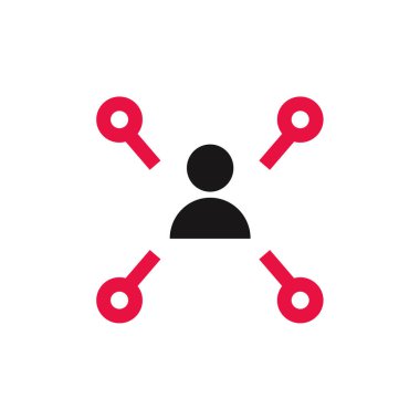 Kullanıcı arayüzü modern simgesinin vektör çizimi     