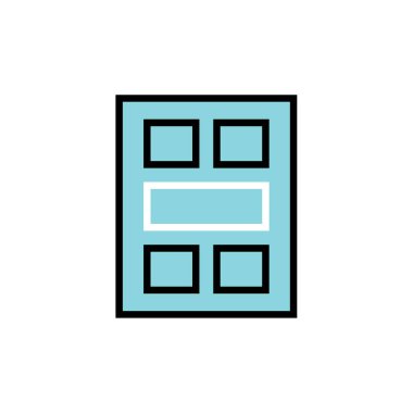 wirefram simgesi vektör illüstrasyonu