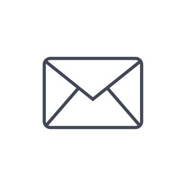 zarf e- posta simgesi vektör illüstrasyonu