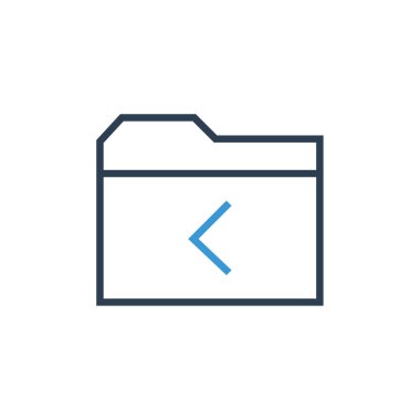 Dosya. Web simgesi basit illüstrasyon          