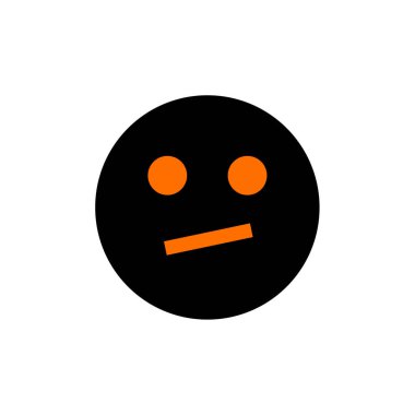 yüz duygu simgesi, emoji vektör illüstrasyonu 