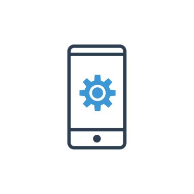 dişli simgesi olan akıllı telefon, kurulum seçenekleri 