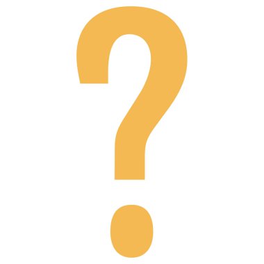 Soru işareti simgesi, web basit illüstrasyonu 