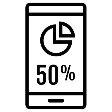 yüzde oran vektör illüstrasyonu