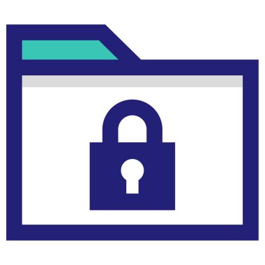 Kilit simgesi, güvenlik vektör işareti        