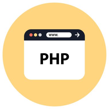 Web Geliştirme basit simgesi, vektör illüstrasyonu