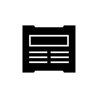 wirefram simgesi vektör illüstrasyonu