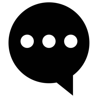 SMS ve Metin Mesajlaşması ikon vektör illüstrasyonu