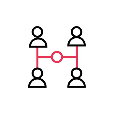 İnsanlar simgesi. Vektör çizim 