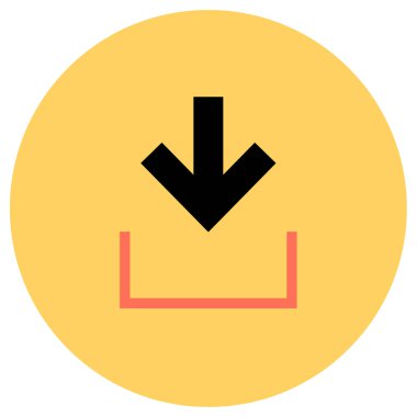 Ok simgesini indir. vektör illüstrasyonu