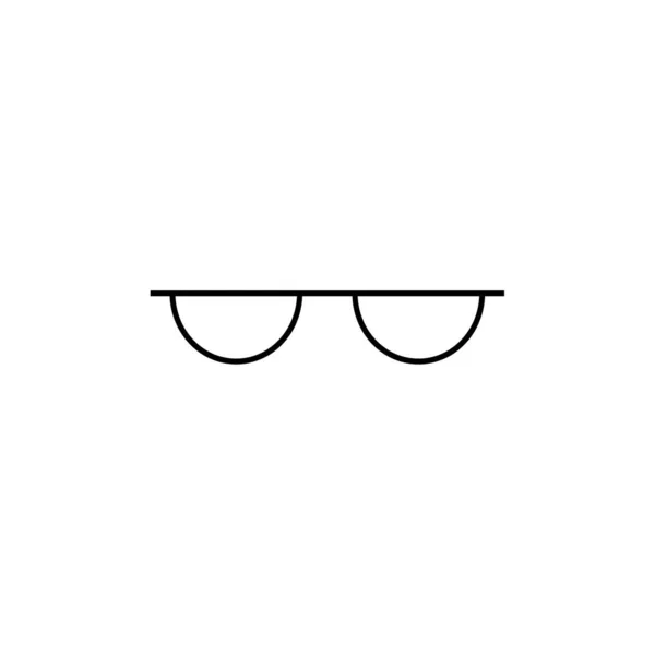 Vektor Cartoon Sonnenbrille Auf Weißem Hintergrund — Stockvektor