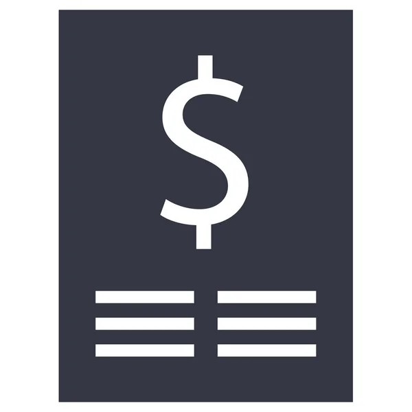 Business Finance Banking Ikon Solid Stil — Stock vektor