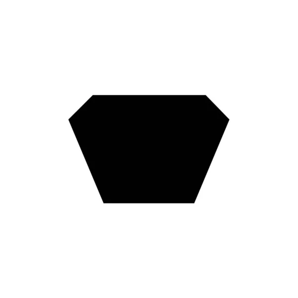 Hexagdron Symbol Ägyptische Kultur — Stockvektor