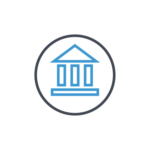 Vektorillustration Des Modernen Banksymbols Logo — Stockvektor