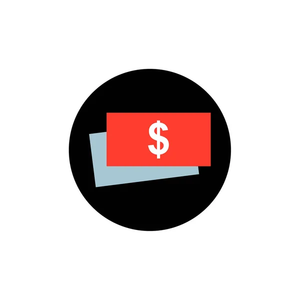 Dinheiro Saco Logotipo Ícone Design Modelo Vetor Ilustração — Vetor de Stock