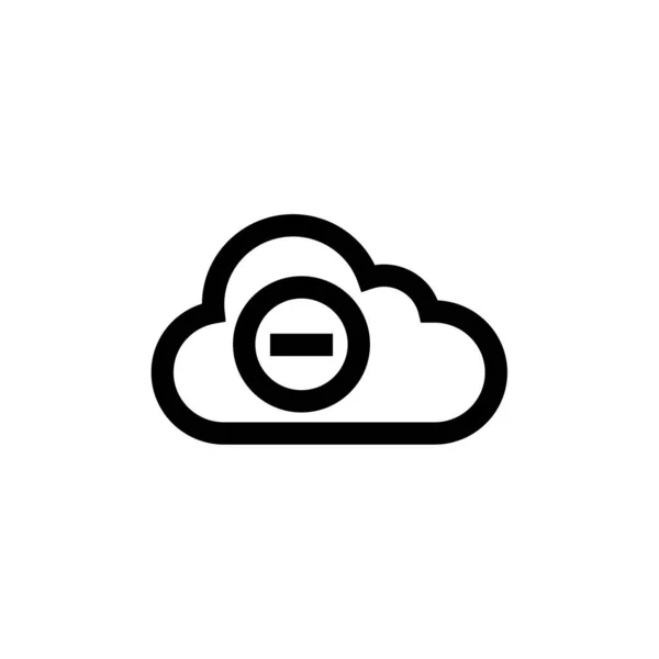 Cloud Modern Icoon Vectorillustratie — Stockvector