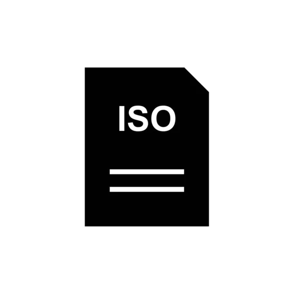 Iso Dateinamenserweiterung Dokument — Stockvektor
