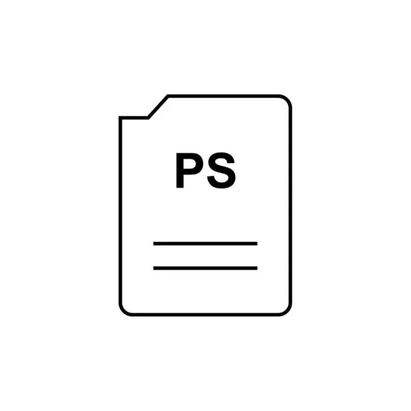 Format Nom Fichier Illustration Simple Web — Image vectorielle