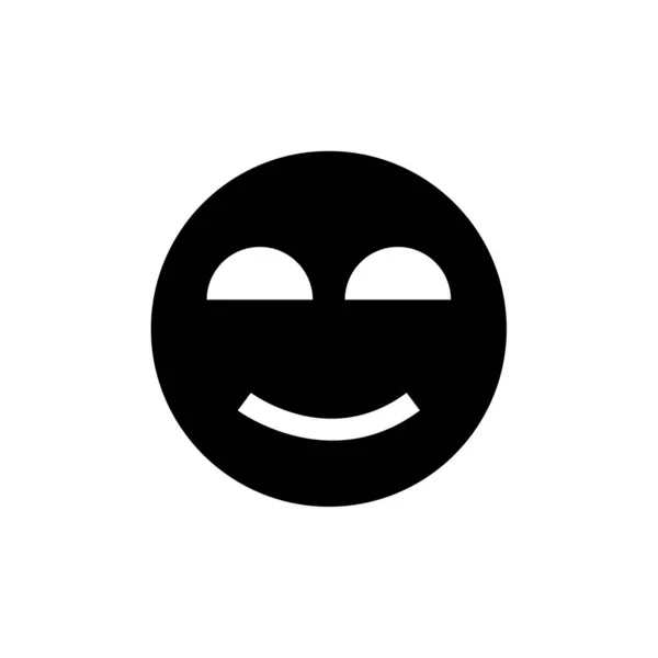 Smile Face Icon Vector Illustration — Stock Vector