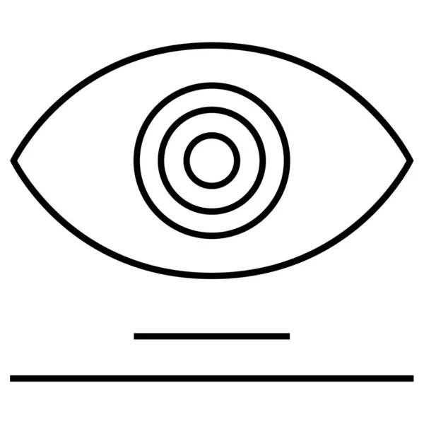 Ícone Vetor Olho Digital — Vetor de Stock