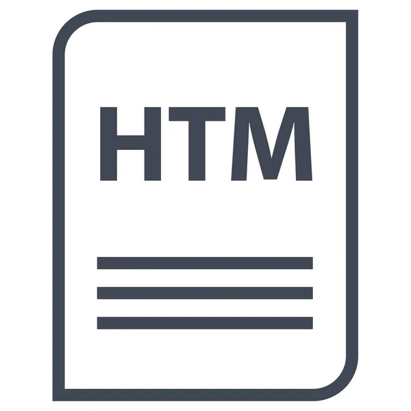 Htmファイル拡張子のアイコンベクトルイラスト — ストックベクタ