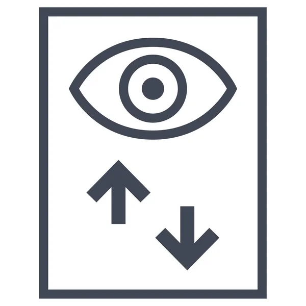 Icona Dell Occhio Disegno Dell Illustrazione Vettoriale — Vettoriale Stock