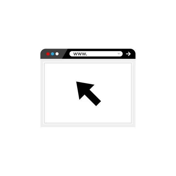 Illustrazione Vettoriale Dell Icona Freccia Clic — Vettoriale Stock