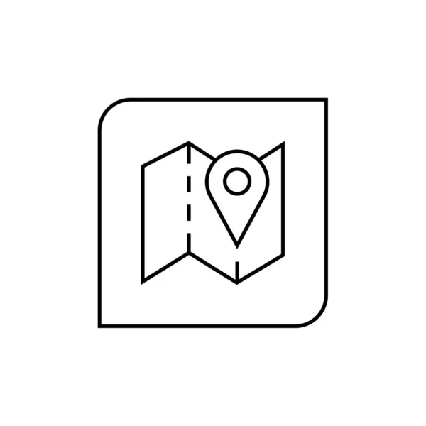 Icône Gps Navigation Illustration Vectorielle — Image vectorielle