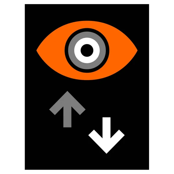 Augensymbol Einfache Vektorillustration — Stockvektor