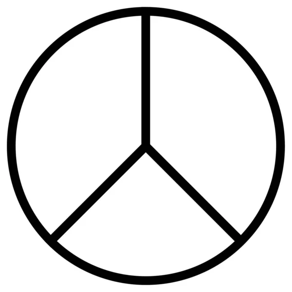 Σύμβολο Ειρήνης Διανυσματική Απεικόνιση — Διανυσματικό Αρχείο