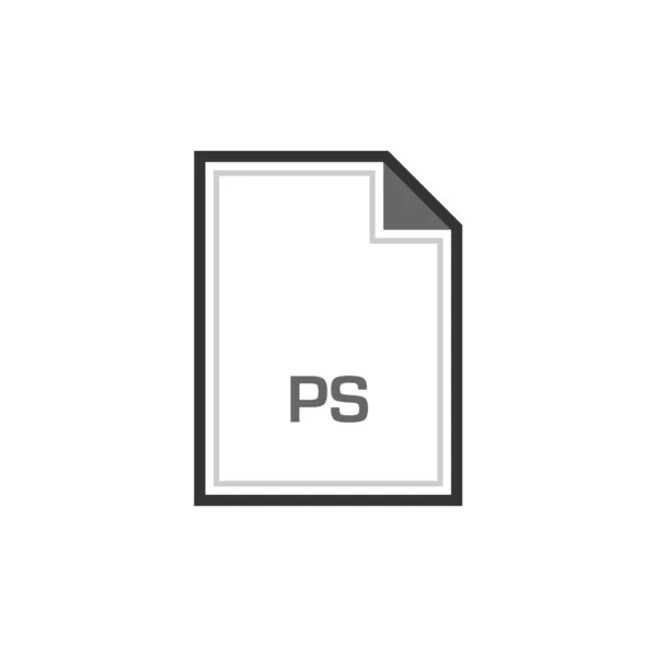 Icono Formato Archivo Vector Ilustración Diseño Simple — Archivo Imágenes Vectoriales