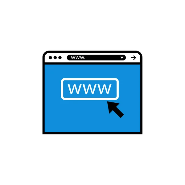 Haga Clic Icono Web Ilustración Vectorial — Vector de stock