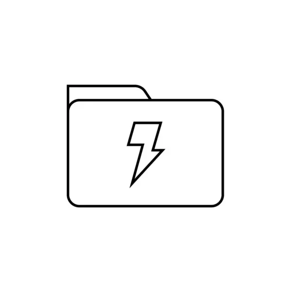 에너지 아이콘 삽화외진 — 스톡 벡터
