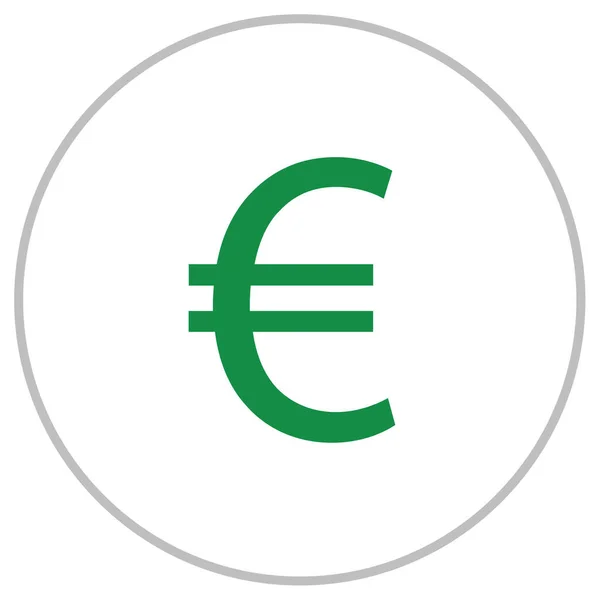 Euro Zeichen Symbol Vektorillustration Einfaches Design — Stockvektor
