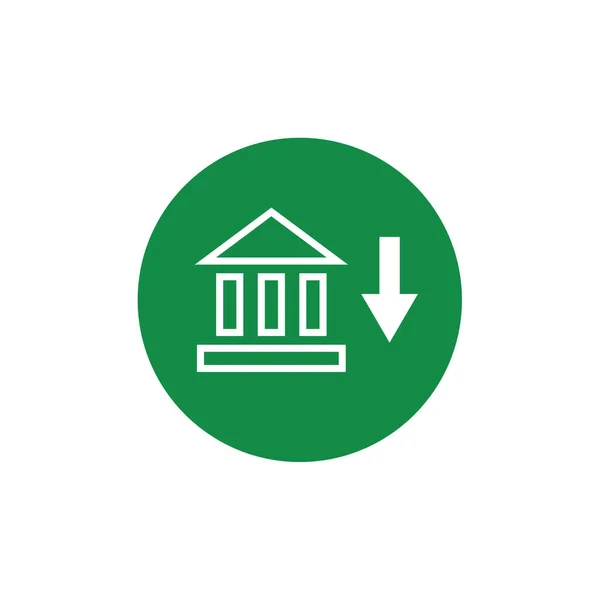 Векторная Иллюстрация Логотипа Современной Банковской Иконы — стоковый вектор