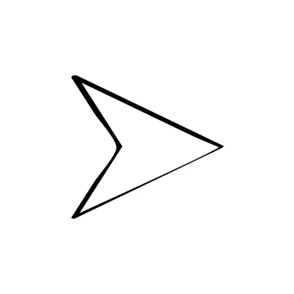 単純な矢印アイコンのベクトル図 — ストックベクタ