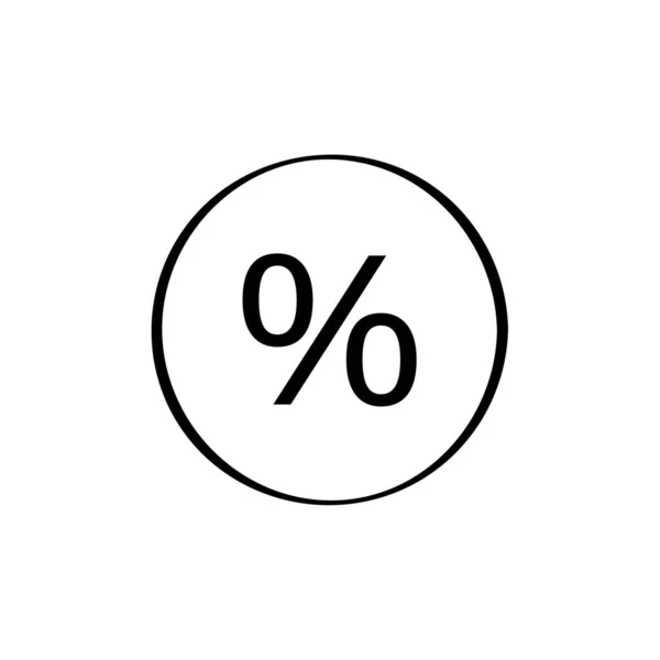 Porcentaje Tasa Vector Ilustración — Vector de stock