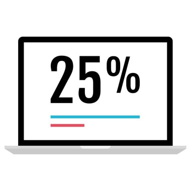 İndirim simgesi, vektör illüstrasyonu