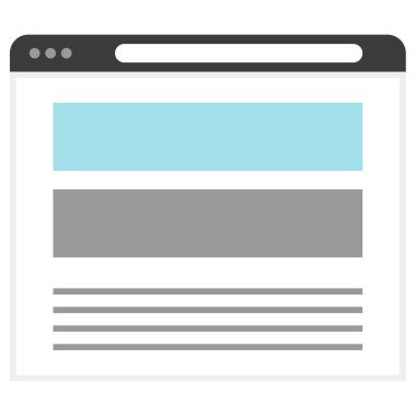 wirefram simgesi vektör illüstrasyonu