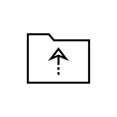 Dosya. Web simgesi basit illüstrasyon          