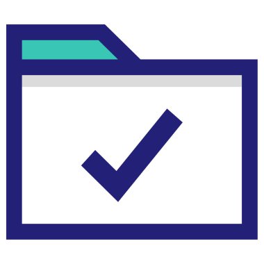 İşaretleme simgesi vektör illüstrasyon tasarımını kontrol et       